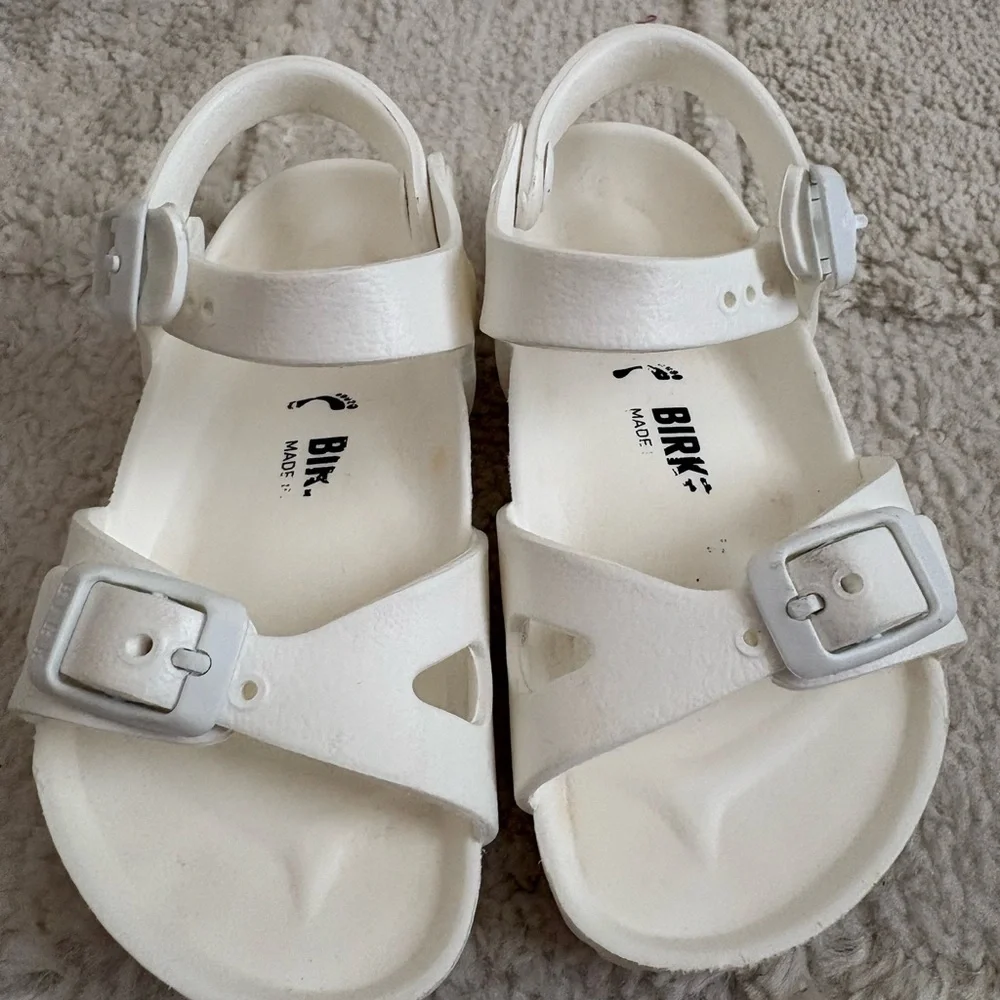 Kids Birkenstocks White Shoes